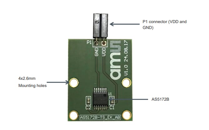 ams OSRAM AS5172B-TS Adapter Board